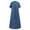 Blue, variant on SwiftWear Women's Casual Loose-Fit V-Neck Long Denim Dress Classic Vintage Button Down Jean Shirt Dresses - M-3XL, Relaxed Style ​​