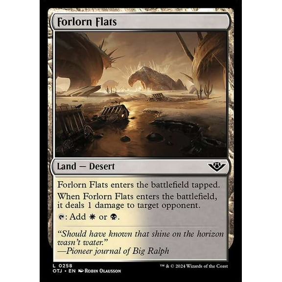 MtG Outlaws of Thunder Junction Common Forlorn Flats #258