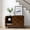 Walnut, variant on Tina's Home 45" Sideboard Buffet with 3 Wooden Doors for Living Room Entryway Bedroom Walnut