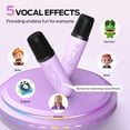 thumbnail image 4 of Minimáquina de karaoke Monster con 2 micrófonos inalámbricos Bluetooth, 4 of 9