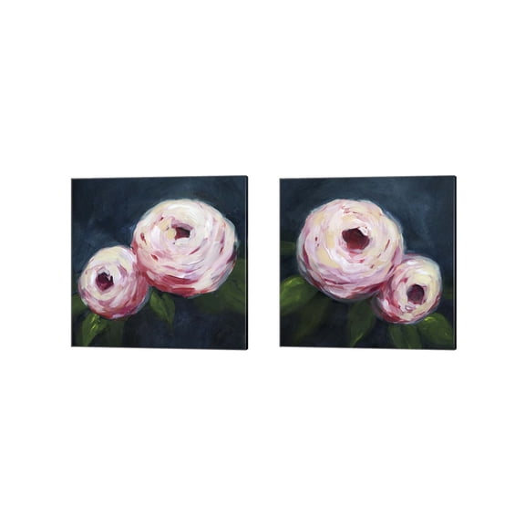 Great Art Now Ethereal Blooms by Grace Popp 2 Piece Canvas Art Set Each 14W x 14H