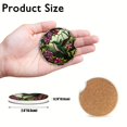 thumbnail image 2 of 2pcs Car Coasters, Absorbent Ceramic Stone Car Coasters, Cute Car Accessories, With Cork Back And Finger Notches, Easy To Move Car Cup Holders-bird, 2 of 4