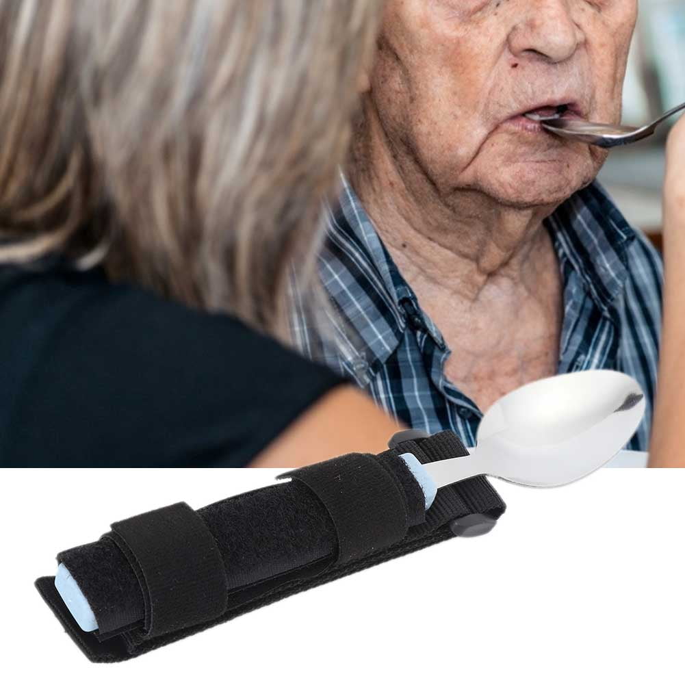 YLSHRF Spoon with Strap,Elderly Care Spoon Arthritis Disabled Patient