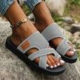 thumbnail image 2 of Mostsola Mesh Flip Flops for Women Summer Beach Water Shoes Quick Dry Fashion Sandals Slides, 2 of 9