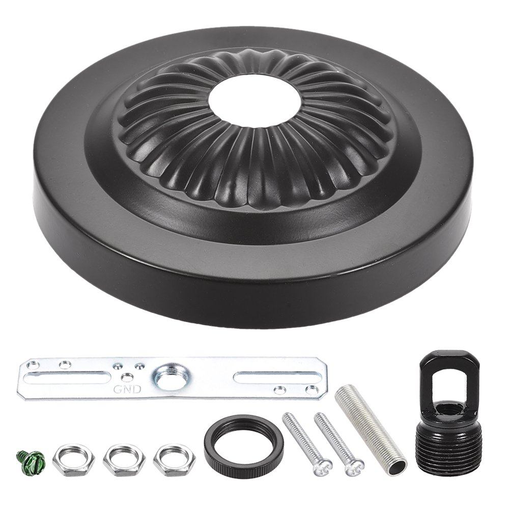 Uxcell 120mm Ceiling Canopy Light Kit with Matching Screw and Loop Oil