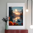 thumbnail image 2 of Diamond Art Kit for Adults, Swan Family Lake Sunset Reflection Diamond Painting for Adults Beginners, DIY Diamond Art Painting Kits, 5D Diamond Painting Crafts for Home Decor 12x16 Frameless, 2 of 7