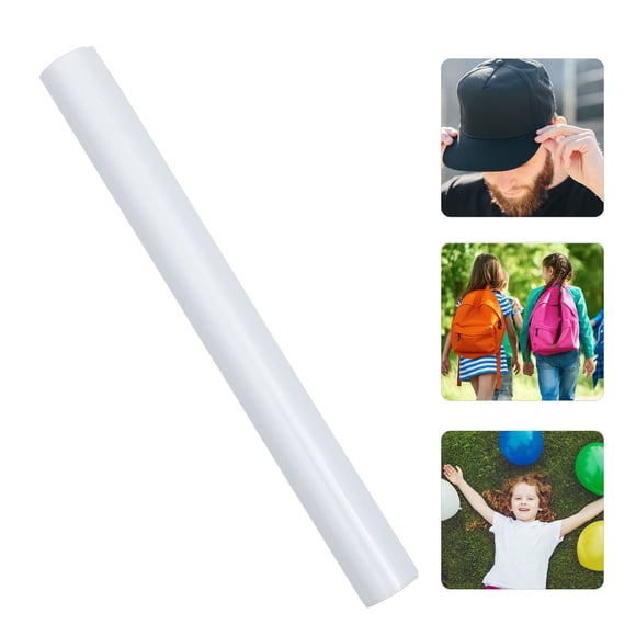 RUNROTOO 1pc Lettering Film Heat White Htv Pu Vinyl Pu Htv Diy Accessories Diy Supplies Heat Transfer Film Vinyl White
