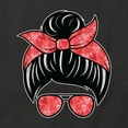 thumbnail image 2 of Messy Bun T-Shirt | Cute Hairstyle Black Tee Gift, 2 of 5