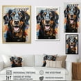 thumbnail image 4 of Designart "Delightful Dachshund IV" Animals Dog Floater Framed Wall Art Prints, 4 of 5