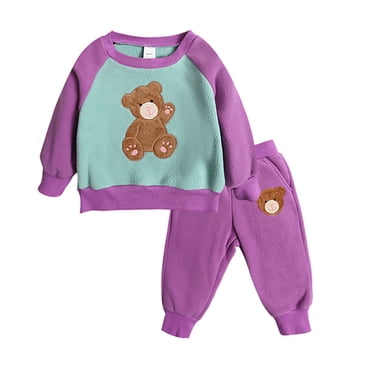 Dinosaur Print Boys Outfits Toddler Winter Sweatsuit Set Hoodie Pants Playwear Casual Warm Two-Piece