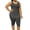 Black, variant on Womens Plus Size 2 Piece Outfit Casual Sportswear Striped Sleeveless Tank Top and Capri Leggings Tracksuit Sets