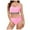 Light Pink, variant on Linfrsh Womens Sexy Bikini Sets Two Piece Cheeky Swimsuits Cute Cutout String Bathing Suits Hot Pink,M