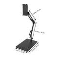 thumbnail image 2 of FENGGUIQU Foldable Black Mobile Phone Stand for Desktop with Adjustable Viewing Angle, Portable and Stable Holder, 2 of 8
