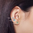 thumbnail image 7 of TANGPOET Sterling Silver Earring 925 Opal Round Female Ear Studs Birthstone Gift for Women, 7 of 7