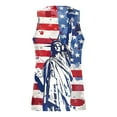 thumbnail image 3 of HaoXianJian Men's Casual USA Flag Tank Tops 4th July Independence Day USA Flag Sleeveless Casual Running T-Shirt Gym Workout Patriotics Tees Going Out Tops Plus Size S-4X, 3 of 5