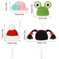 thumbnail image 2 of Animal Knitted Hat Lizard Costume Reptile Knitting Crochet Hamster Hat Pet Snake Accessories Small Animals Headwear Small Hamster Hat Pet Hats, 2 of 4