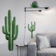 thumbnail image 2 of Adhesivos de pared autoadhesivos de PVC con forma de cactus, 30 x 90 cm, 2 hojas, 2 of 4