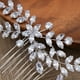 thumbnail image 5 of Peineta para el cabello de boda, accesorios para el cabello de novia con perlas de imitación de cristal, pinzas para el cabello con forma de U y flores con diamantes de imitación, 5 of 5