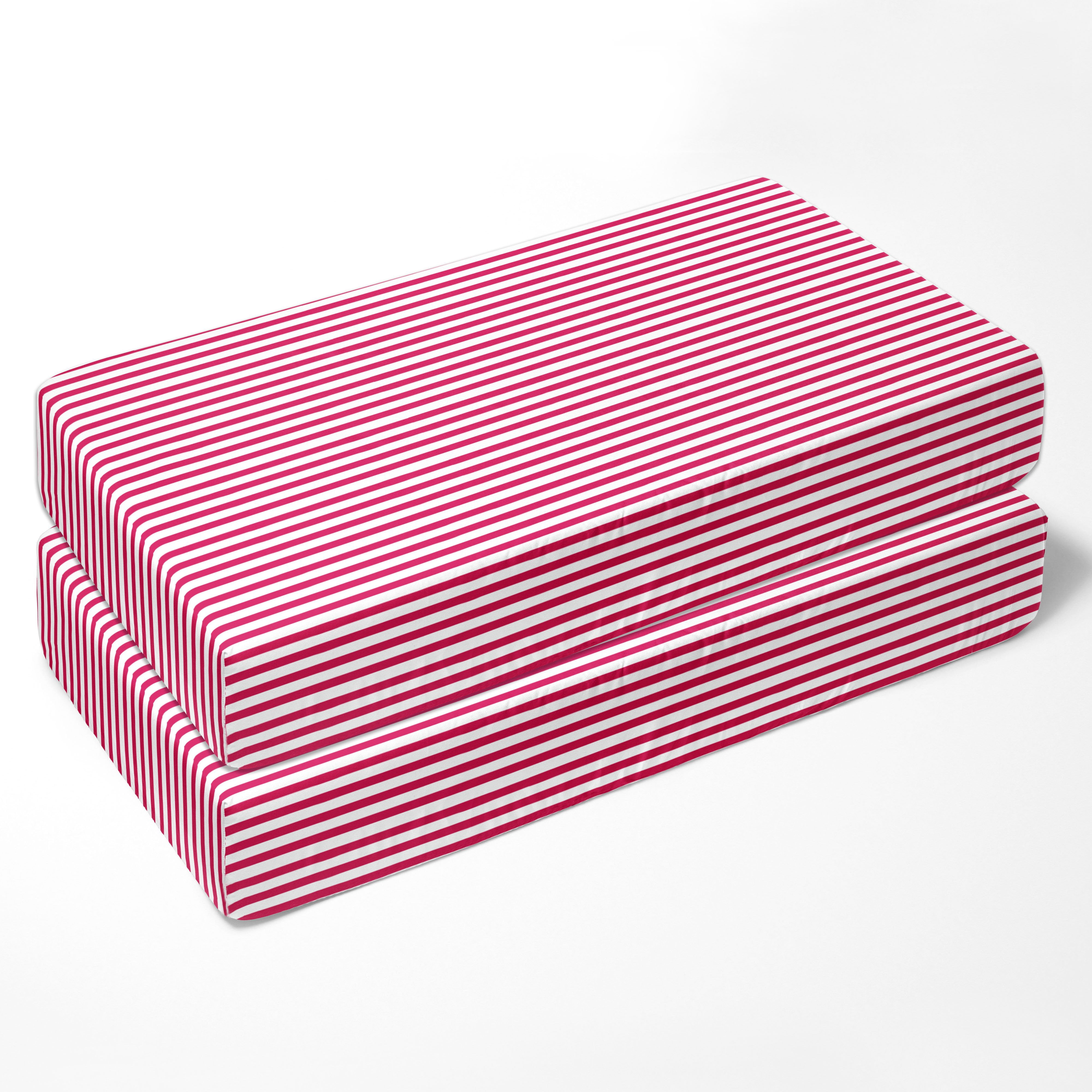 Pin Stripes 100% Cotton Percale Crib or Toddler Bed Fitted Sheet