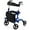 Blue, variant on Costway Rollator Walker w/ Seat, Folding Aluminum Rolling Walker w/ 8-inch Wheels, Red