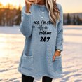 thumbnail image 6 of Ke1Clo Winter Sweaters for Women Casual Fashion Snowflake Graphic Crew Neck Long Sleeve Pullover Oversized Loose Comfy Basic Knit Tops Light Blue XXXL, 6 of 6