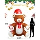 thumbnail image 2 of Oso de Navidad esponjoso Kalolary de 2,1 m, inflable con luz LED, 2 of 7