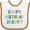 White and Orange, variant on Inktastic Happy Birthday Daddy Boys or Girls Baby Bib