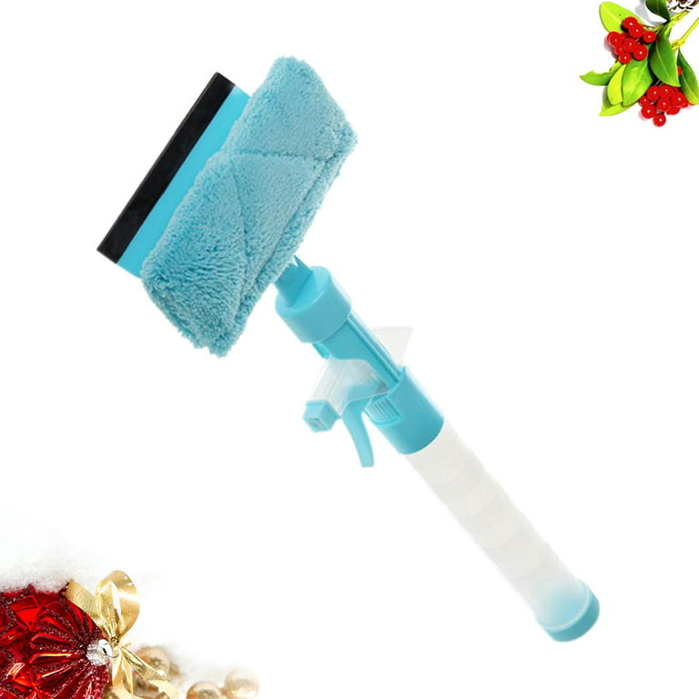 Multifunction Window Cleaning Tool Multipurpose Silicone Window Cleaner with Water Spray Function Glass Door Shower Squeegee Car Home Kitchen