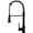 Black, variant on Strictly Sinks Pull Down Kitchen Faucet - Single Handle Dual Spray Faucet 360°Swivel Spout - Copper