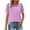 Fall Clothes Purple, variant on Womens Summer Tops, Short Sleeve Shirts for Women Casual Loose Fit Solid Color Square Neck Dressy Blouses