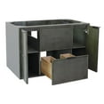 thumbnail image 4 of Bellaterra Home 36" Single wall mount vanity in Linen Gray finish - cabinet only, 4 of 9
