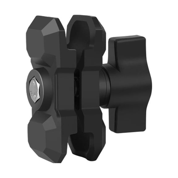 WINDLAND Aluminum Alloy 6cm RAM Mount Double Socket Arm for 1-Inch Ball Mount Base Lightweight and Durable Motorcycle Phone Mount