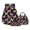 Black and Pink - Butterfly, variant on DISNIMO Rabbit Floral Printed Backpack for Kids with Lunch Bag & Pencil Pouch, 3 Pcs School Backpack Set for Middle High School Students, 17 Inch Lightweight School Bag Travel Daypack