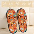 thumbnail image 2 of Fotbe Monster Truck Pantuflas Peludas para Mujer con Estampado, Zapatillas de Peluche, Zapatos de Invierno para Casa, Uso Interior y Exterior-Medium, 2 of 8