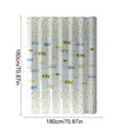 thumbnail image 3 of Vfedsrsge Waterproof Shower Curtain Set - 71x71 Inch, 14 Pcs, Polyester, Metal Grommets, White, 3 of 6