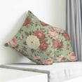 thumbnail image 3 of Spring Flower Pillow Covers 18x18 Inch Decorative Throw Pillow Cover, Farmhouse Vintage Country Floral Plant Green Sofa Pillowcases Accent Cushion Case Home Decor Bedroom Living Room, 3 of 6
