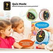 BEST LEARNING Interactive Talking Clock Toy for Kids 3-6 Years Teaches Time with Quiz and Sleep Mode