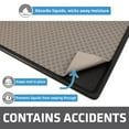 thumbnail image 6 of Drymate Dog Crate Mat Liner, Absorbs Urine, Waterproof, Non-Slip, Washable Puppy Pee Pad For Kennel Training - Use Under Pet Cage to Protect Floors, Thin Cut To Fit Design (Taupe)(29”x48”), 6 of 6