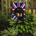 thumbnail image 2 of Gordon Setter with English Union Jack British Flag Garden Flag, 2 of 5