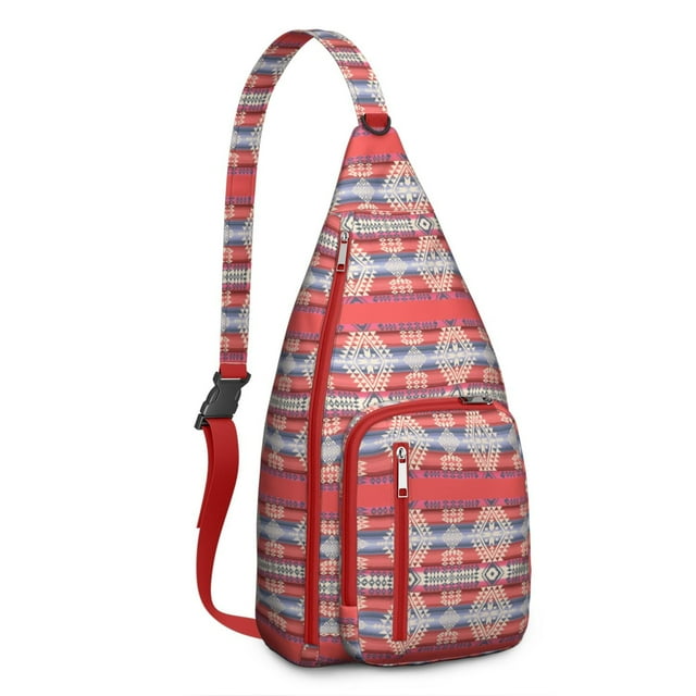 Colorful Hippie Crossbody Bag - Multi-Functional Sling Pack for Hiking & Travel