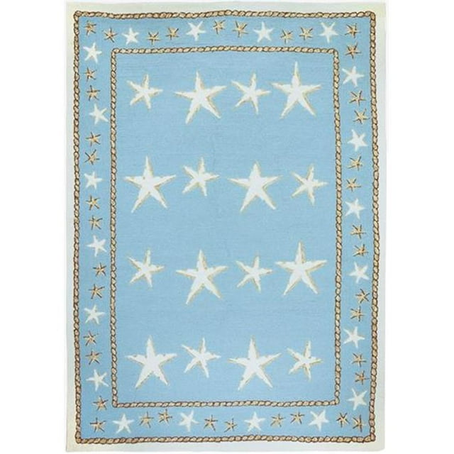 Homefires PP-AJR014J 26 x 60 in. Polypropylène Étoile de Mer Éparpillement Main Accroché Tapis