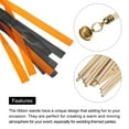 thumbnail image 4 of Unique Bargains 20Pcs Wedding Ribbon Sticks Ribbon Streamers Sticks for Wedding Celebration Orange,Black, 4 of 5