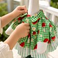 thumbnail image 4 of Porch Goose Outfits, Watermelon Print Lawn Goose Statue Clothes, Yard Gooses Costume Dress Hat Outfit for 23" Statue Patio Garden Decoration, 4 of 6