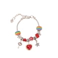 thumbnail image 1 of Brazalete Ajustable Qarigey de Cristal rojo, Moda vintage, 7,5 pulgadas, 1 of 6