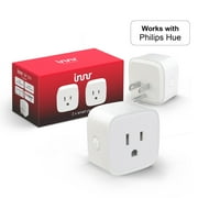 Innr Zigbee Smart Plug, Works with Philips Hue, SmartThings, Alexa & Hey Google (Hub Required) 10A, 1200W, 2-Pack, SP 224-2