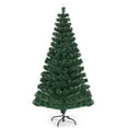 thumbnail image 1 of Costway 150 cm Árbol de Navidad de Fibra Pre-Iluminado Luces LED 8 Modos de Flash Árbol Artificial Decorativo para Hogar Oficina Tienda, 1 of 7