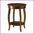 thumbnail image 2 of Space-Saving Walnut Coffee Table with Bottom Shelf, Elegant Cabriole Legs for Small Living Rooms, 2 of 5