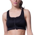 thumbnail image 4 of Bigersell Women’s Push-up Lace Bra Women's Sport Underwear Yoga Fitness Workout Bra Running Padded Tops Vest Female Comfort Padded Underwire Bra Tall Polyester Sport Bra Style 1481, Black L, 4 of 8