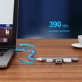 thumbnail image 4 of Baby Rabbit Knights USB 3.0 Hub, Ultradelgado Convertidor 4 en 1 Velocidad Ultra Alta Hub con 1 USB 3.0 Puertos de 5 Gbps y 3 USB 2.0 Puertos de 480Mpbs, Compatible con PC O Laptop, 4 of 4