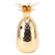 thumbnail image 5 of Coctelera con forma de piña, acero inoxidable, superficie lisa pulida, 500 ml, para barra casera, color dorado, 5 of 10